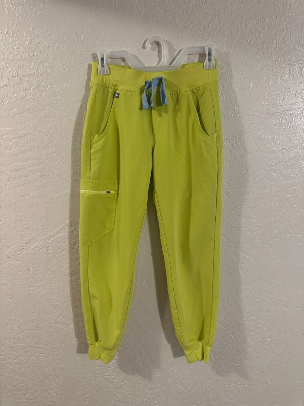 Figs Technical Collection Bright Neon Yellow Medical Scrub Pants